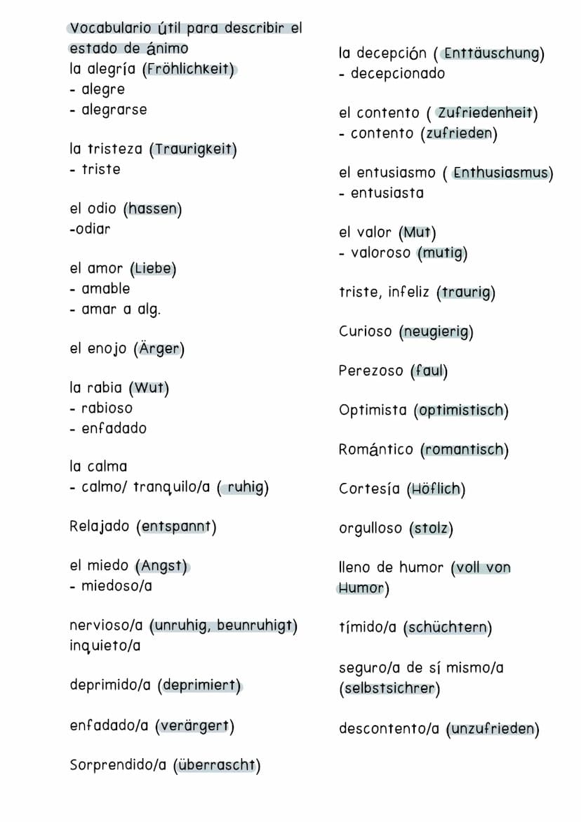 Escribir una caracterización
Empezar con los aspectos exteriores (datos generales, aspecto físico) y
terminar con los aspectos interiores (c