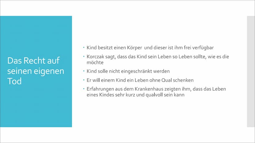 Janusz Korczak Inhaltsverzeich
nis
I.
Lebenslauf
II. Bild vom Kind
III.
IV. Methode
V.
VI.
Erziehungsziele
3 Grundrechte der Kinder
Vergleic