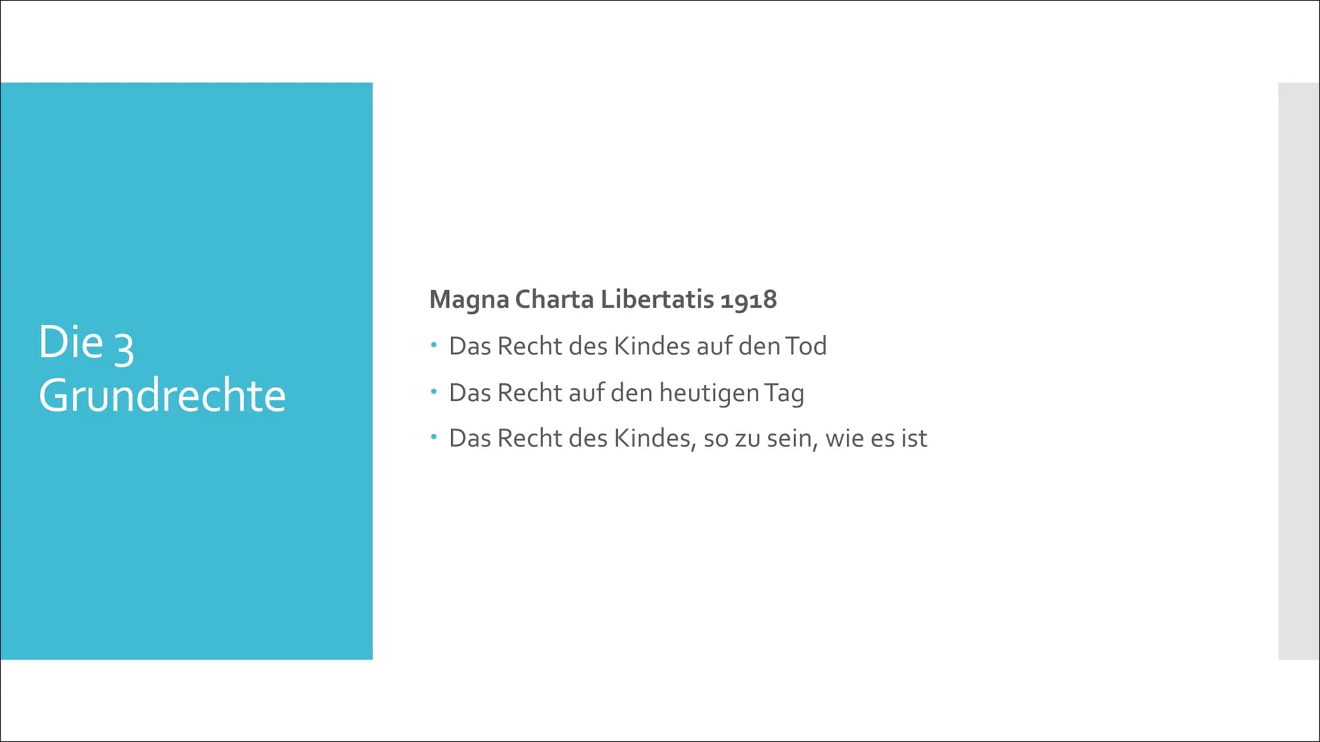 Janusz Korczak Inhaltsverzeich
nis
I.
Lebenslauf
II. Bild vom Kind
III.
IV. Methode
V.
VI.
Erziehungsziele
3 Grundrechte der Kinder
Vergleic