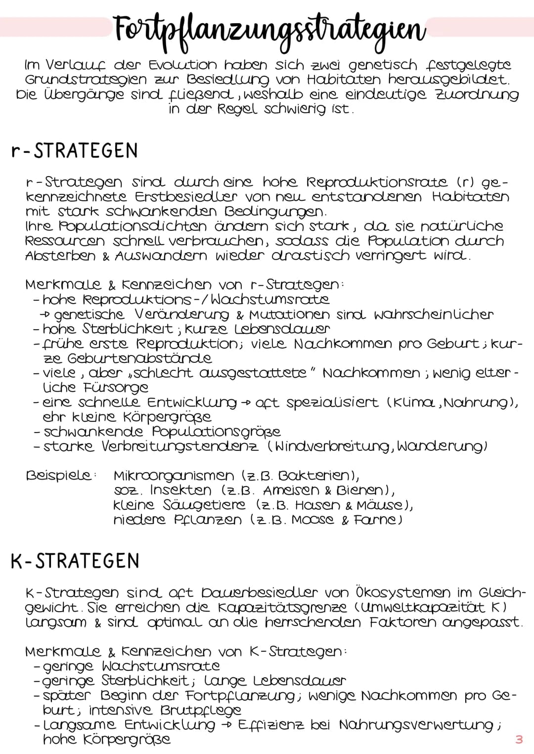 1
POPULATIONSÖKOLOGIE
2.
3.
Biologie
Klausur Ökologie
Populationswachstum
Populationen (S. 1
→ verschiedene Formen des Wachstums IS. 1-2
→ F