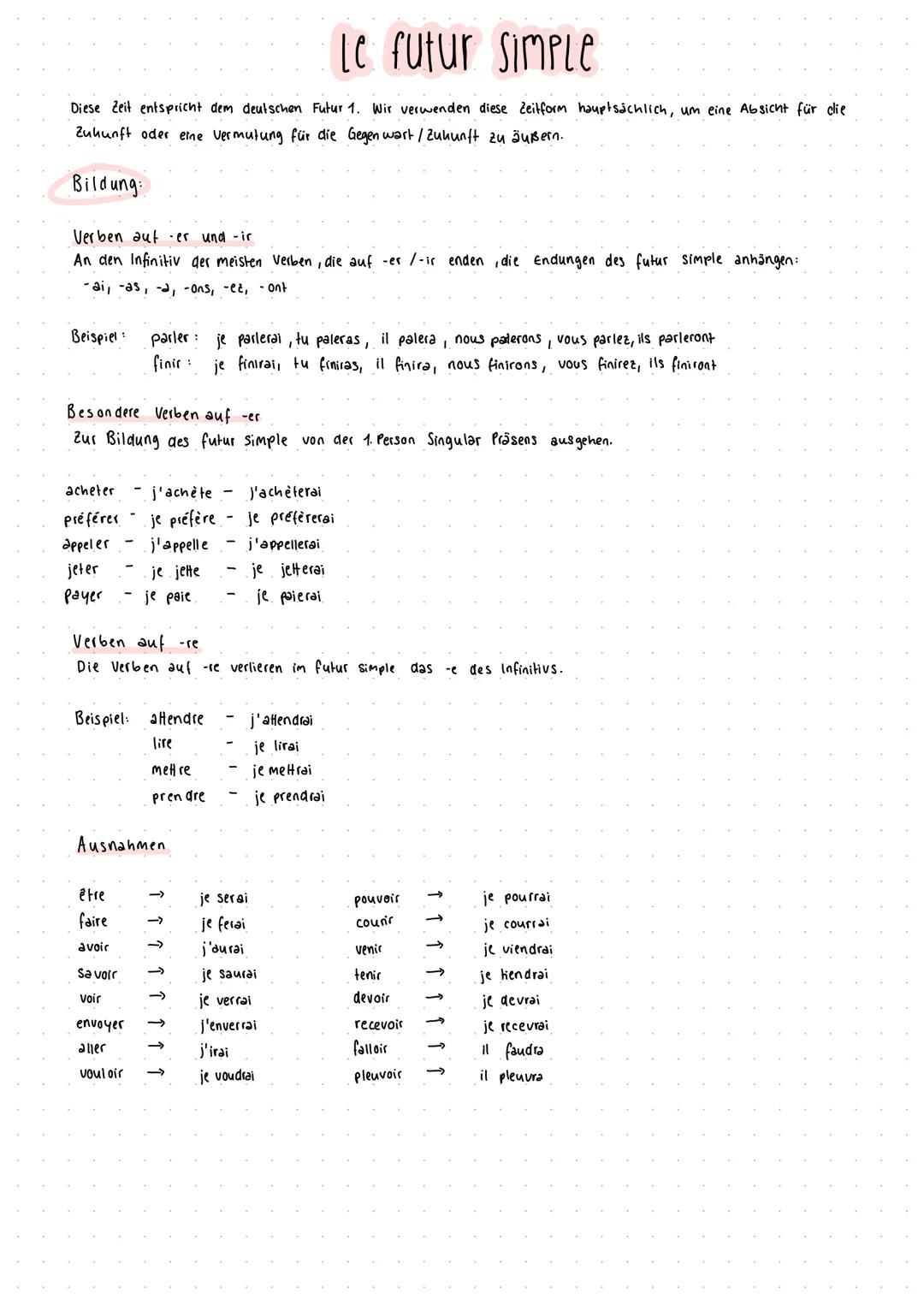 Diese Zeit entspricht dem deutschen Futur 1. Wir verwenden diese Zeitform hauptsächlich, um eine Absicht für clie
Zukunft oder eine Vermutun