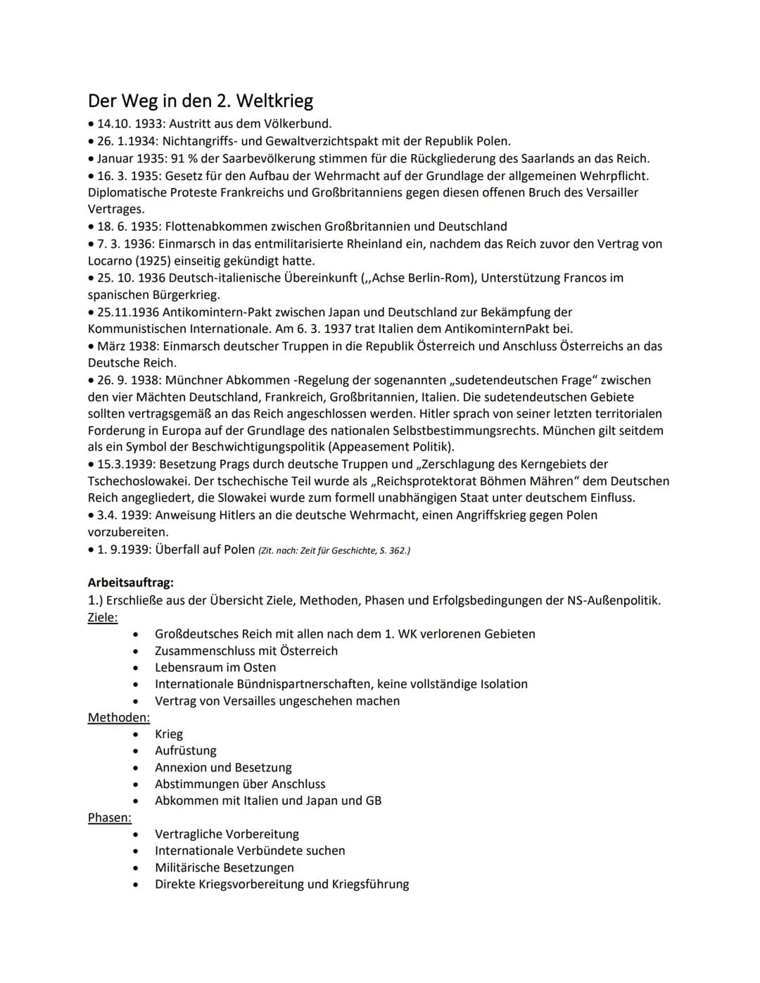 Die NS-Außenpolitik
M1: Frieden und Freundschaft
Für die Öffentlichkeit gibt Hitler am 17. Mai 1933 vor dem Reichstag erstmals eine außenpol