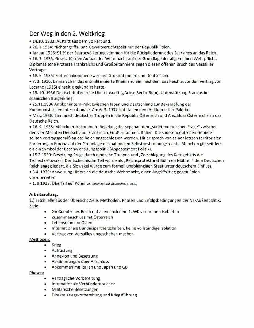 Die NS-Außenpolitik
M1: Frieden und Freundschaft
Für die Öffentlichkeit gibt Hitler am 17. Mai 1933 vor dem Reichstag erstmals eine außenpol