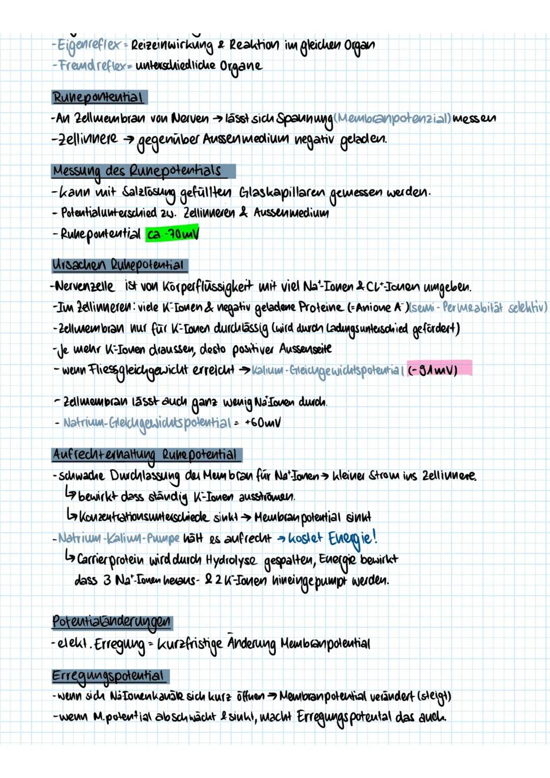 nervenzellen (Natura, S.240-5.260)
Sonntag, 25. Oktober 2020 17:40
Vom Reiz zur Reaktion
- Reize (2.B Licht) → Sinnesorgan> Weiterleitung el