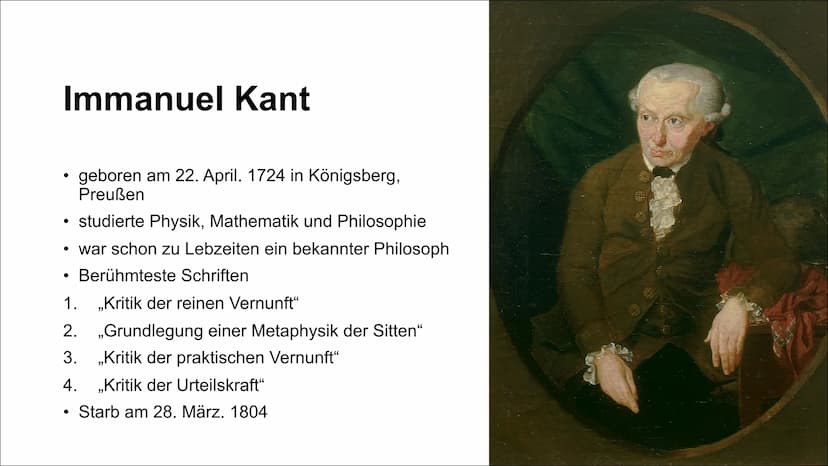 Inwiefern hat Kants
Rassenhierachie zur Festigung
des heutigen Rassismus
geführt?
16.
13.
15.
10.
12.
17. Inwiefern hat Kants Rassenhierachi