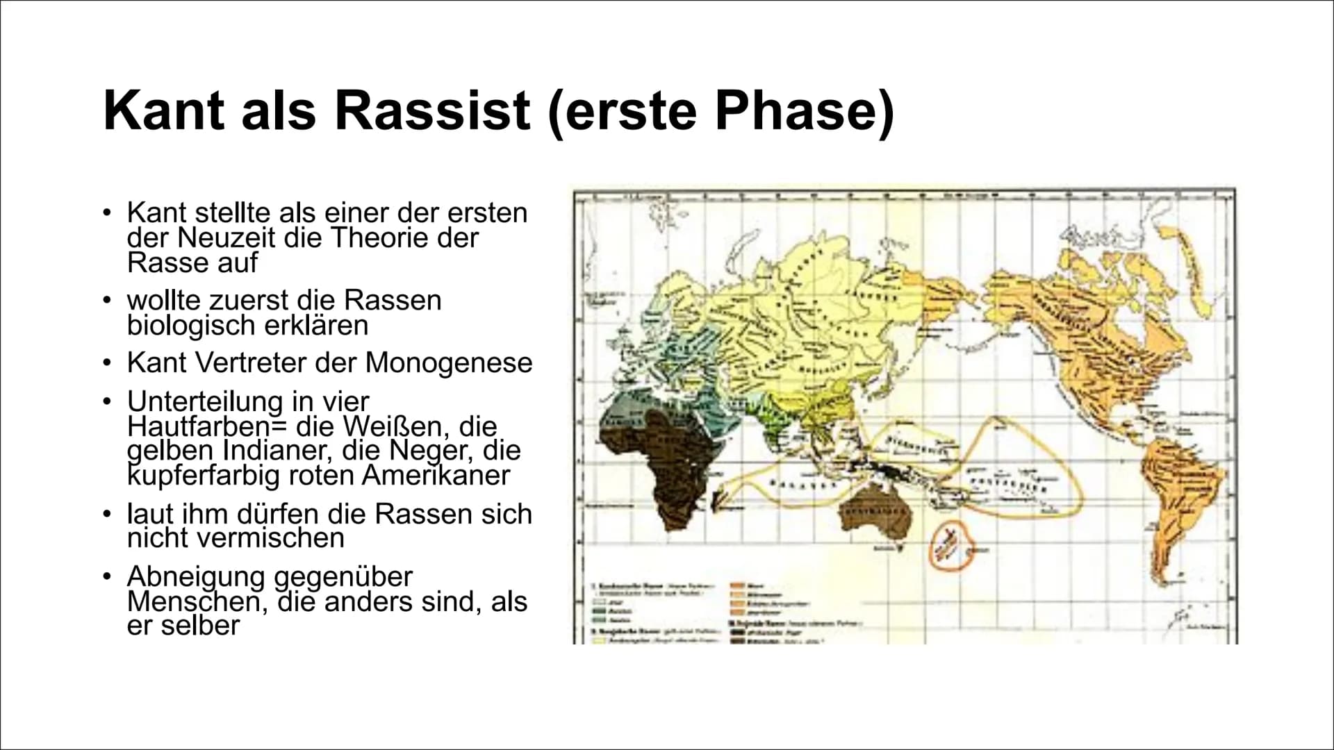Inwiefern hat Kants
Rassenhierachie zur Festigung
des heutigen Rassismus
geführt?
16.
13.
15.
10.
12.
17. Inwiefern hat Kants Rassenhierachi