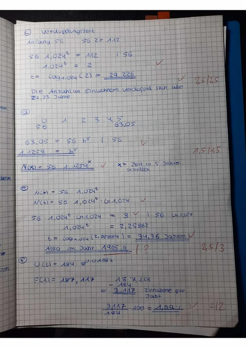 Mathematik
Name:
Punkte: 38/38
15
Note:
Q1 GK
Klausur 2
57.21
Rechenwege sauber aufschreiben und Endergebnisse unterstreichen.
Jedes Papier 