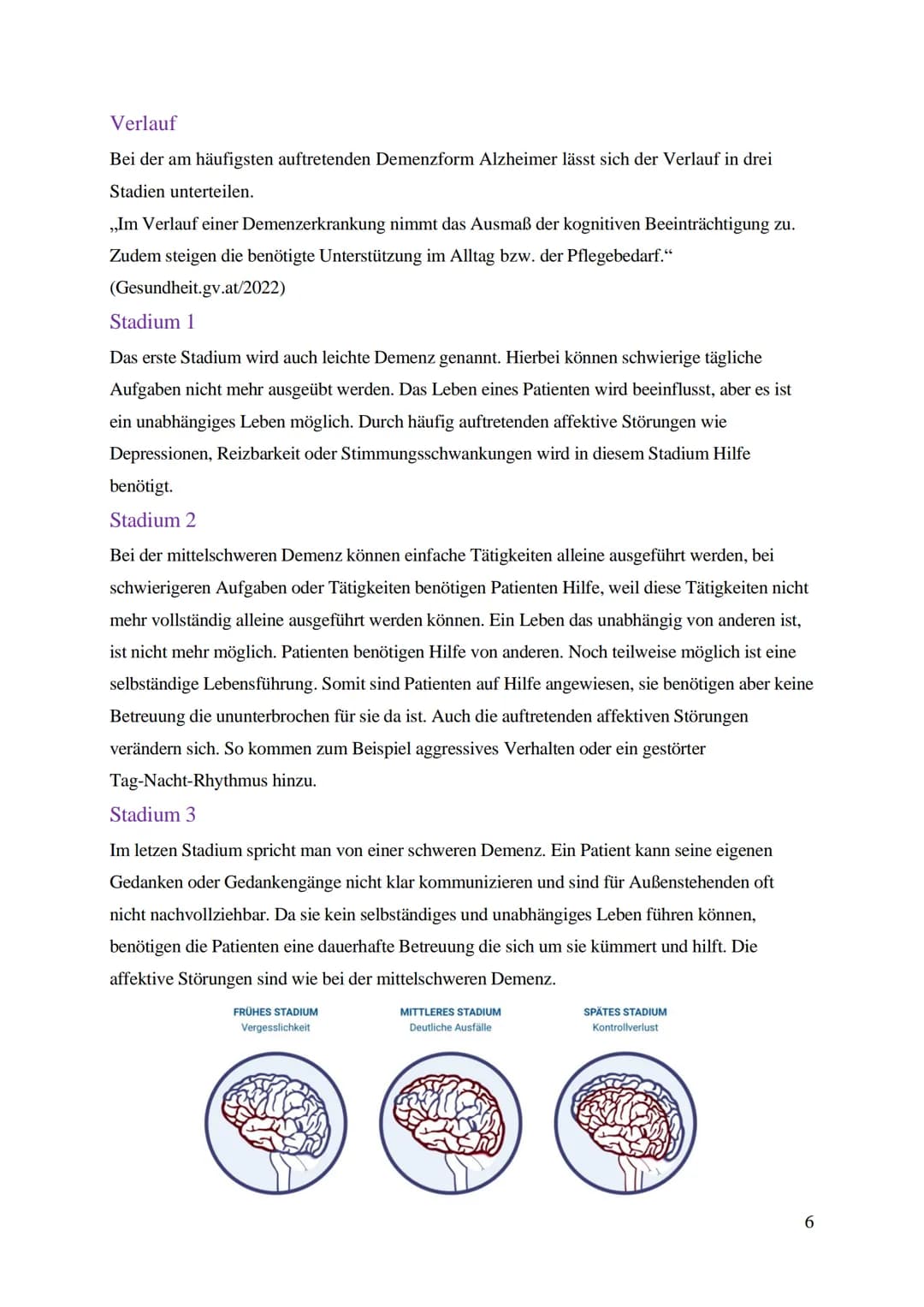 Demenz Inhaltsverzeichnis
1. Allgemeines
1.1 Primäre Demenz
1.2 Sekundäre Demenz
1.3 Alzheimer-Demenz
1.4 Vaskuläre Demenz
1.5 Frontotempora