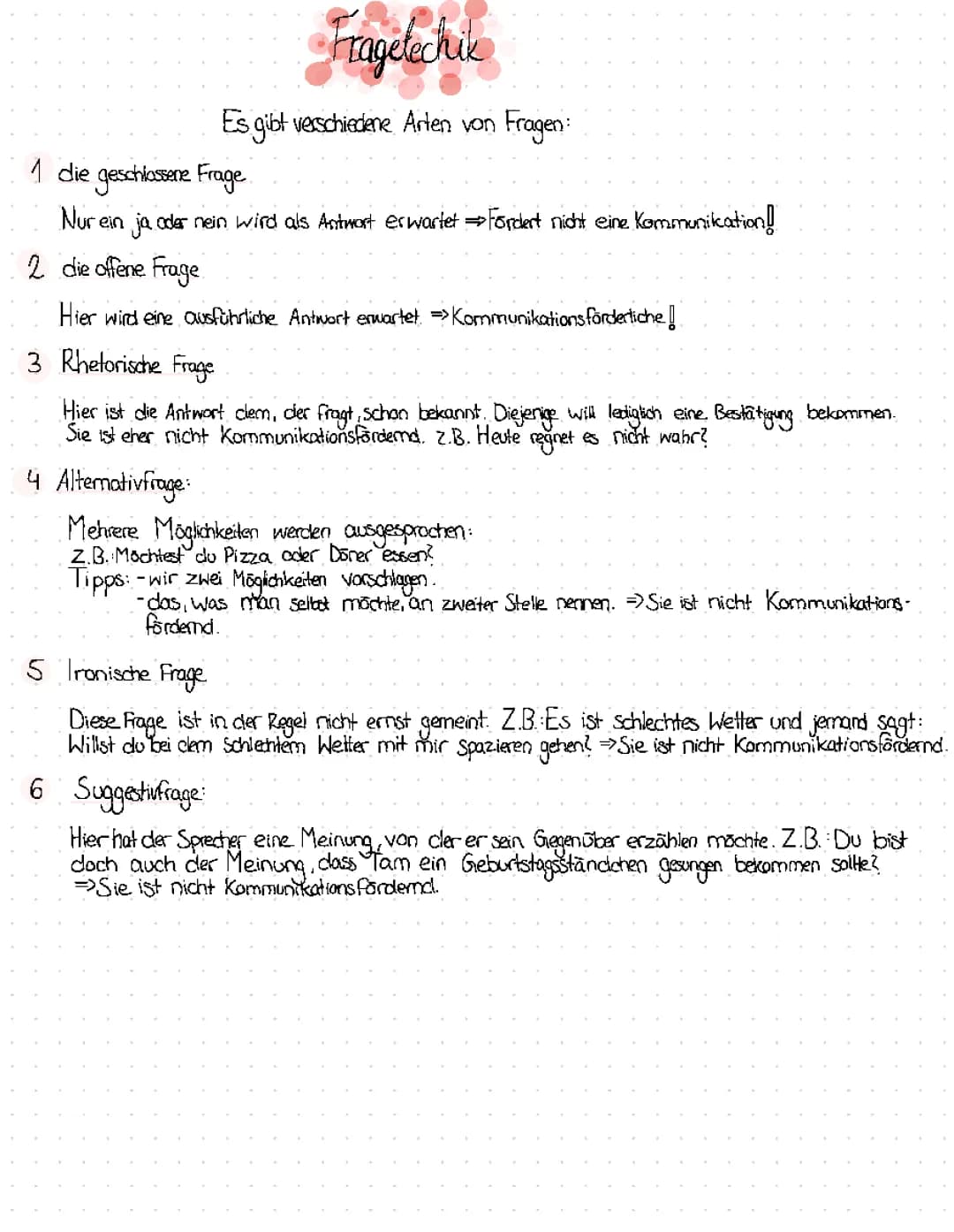 Fragetechnik