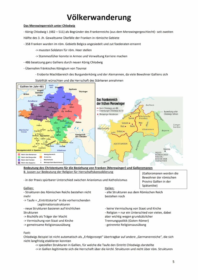 Schulbuchtext von 1975
Bedeutung der Völkerwanderung für die europäische Geschichte
●
Ende des weström. Reiches durch ,,germ." Wanderungsbew