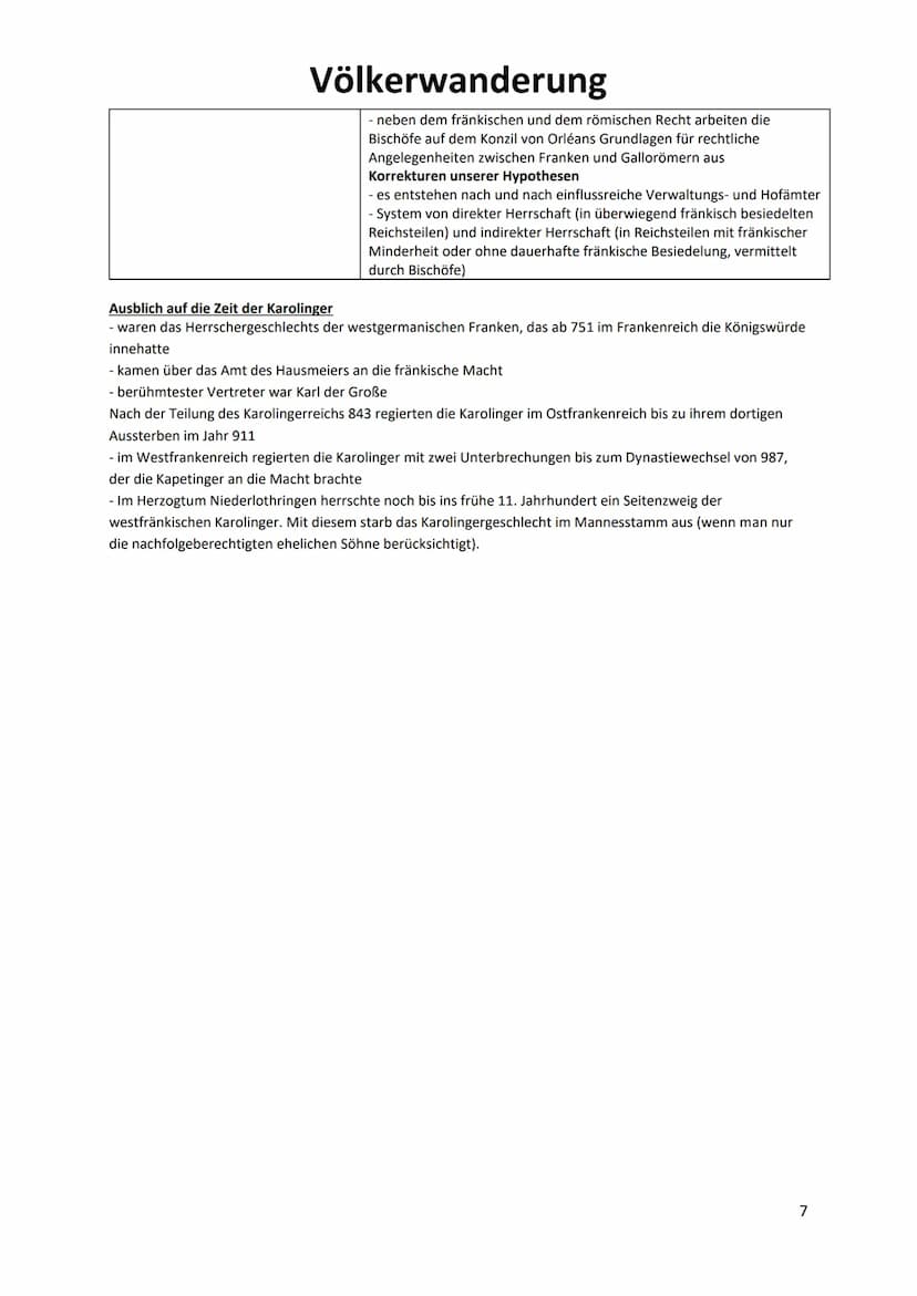 Schulbuchtext von 1975
Bedeutung der Völkerwanderung für die europäische Geschichte
●
Ende des weström. Reiches durch ,,germ." Wanderungsbew