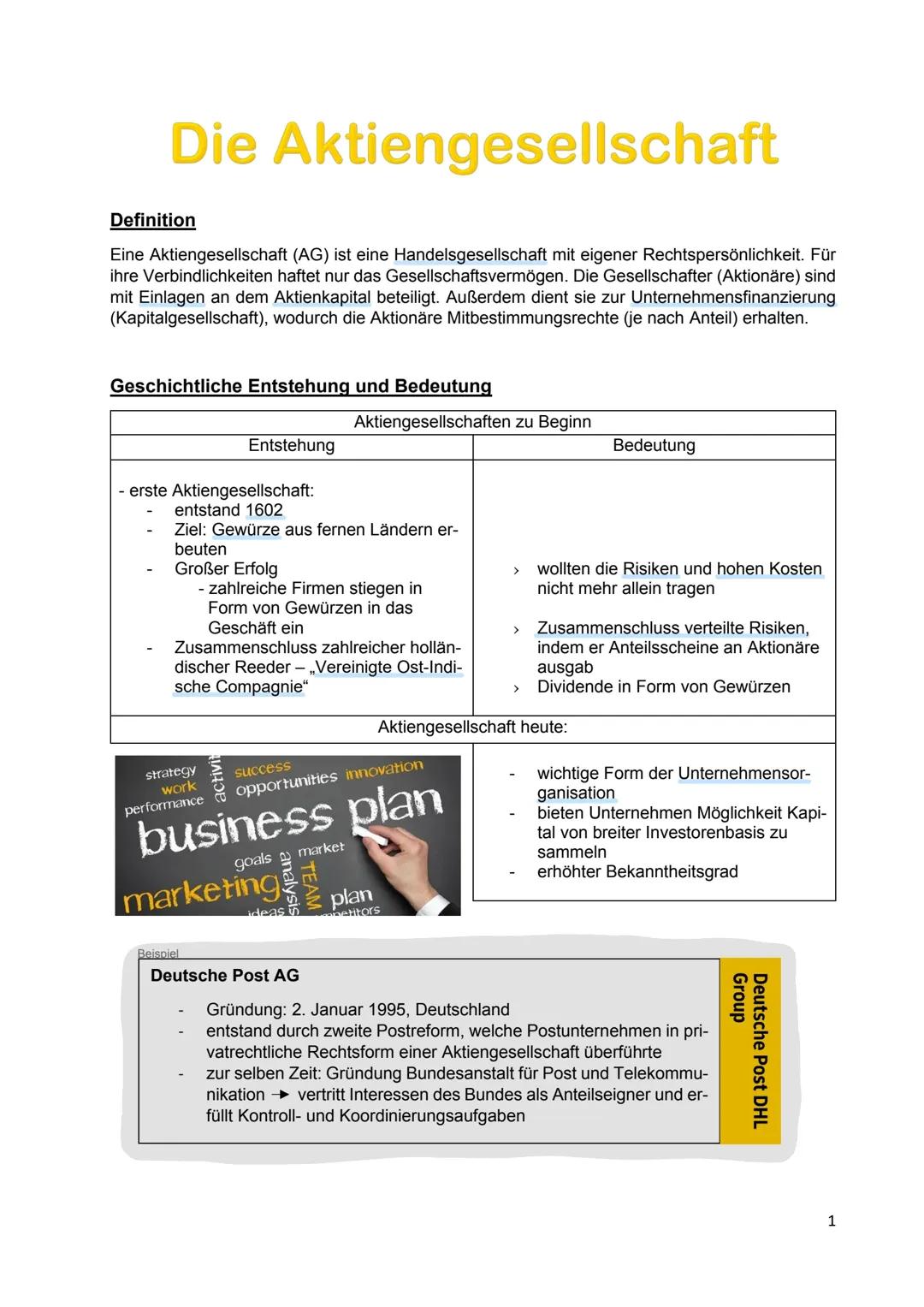 Aktiengesellschaften 