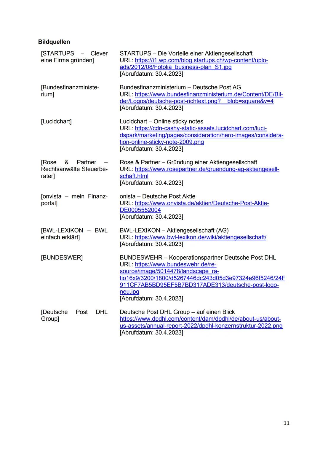 Die Aktiengesellschaft
Definition
Eine Aktiengesellschaft (AG) ist eine Handelsgesellschaft mit eigener Rechtspersönlichkeit. Für
ihre Verbi