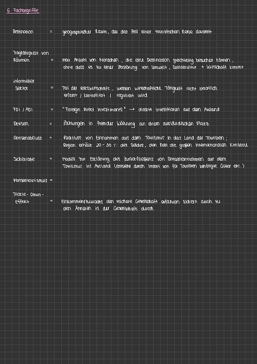 Tourismus
1. Tourismus formen
Bildungstourismus, Abenteuertourismus, Erholungstourismus, Kulturtourismus, Berufs-tourismus,
Massentourismus,