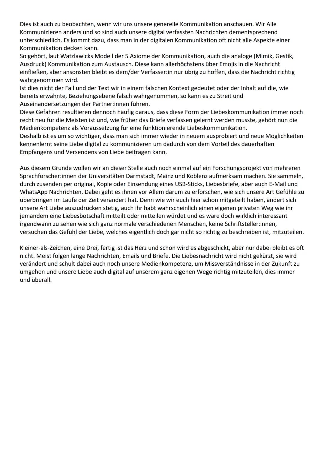 <3
DEUTSCH | MATERIALGESTÜTZTES VERFASSEN EINES ERKLÄRENDEN/INFORMIERENDES TEXTES
LIEBESKOMMUNIKATION IM DIGITALEN ZEITALTER
Kleiner-als-Zei