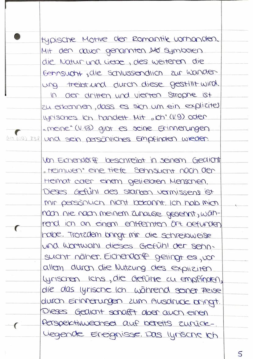 In dem Gedicht von Eichendorff geht es um Heimwen
und dem gedanklichen Weg nach Hause, sennt sich
Arbeitsblatt: 1 nach seiner Heimat, Lieben