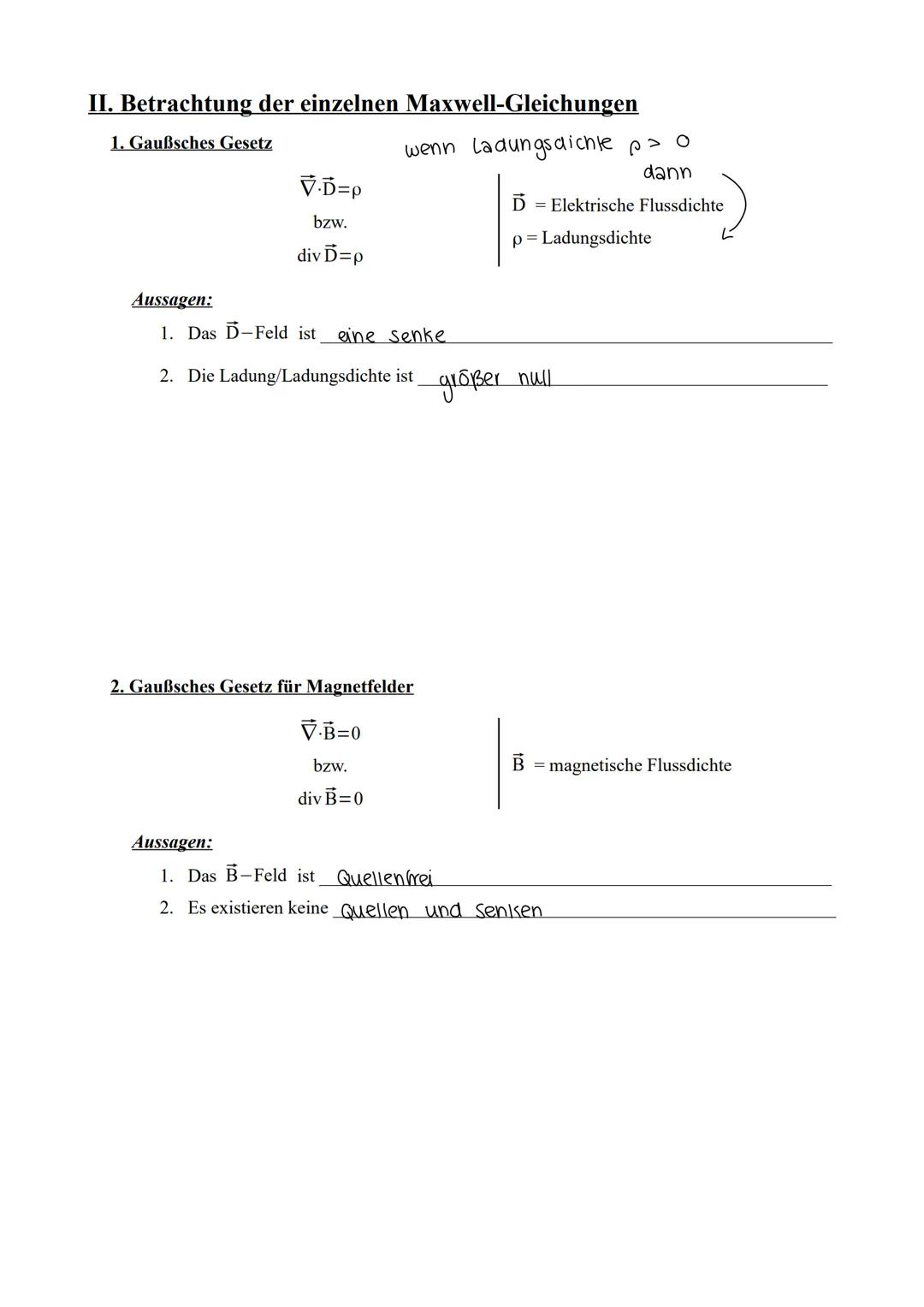 4. ELEKTROMAGNETISCHE FOLGEN.
4.A. Elektrische Feldstärke und el. potential
Gravitationsfeld
Elektrisches Feld (e-Feld)
→ Massen
Exishert um