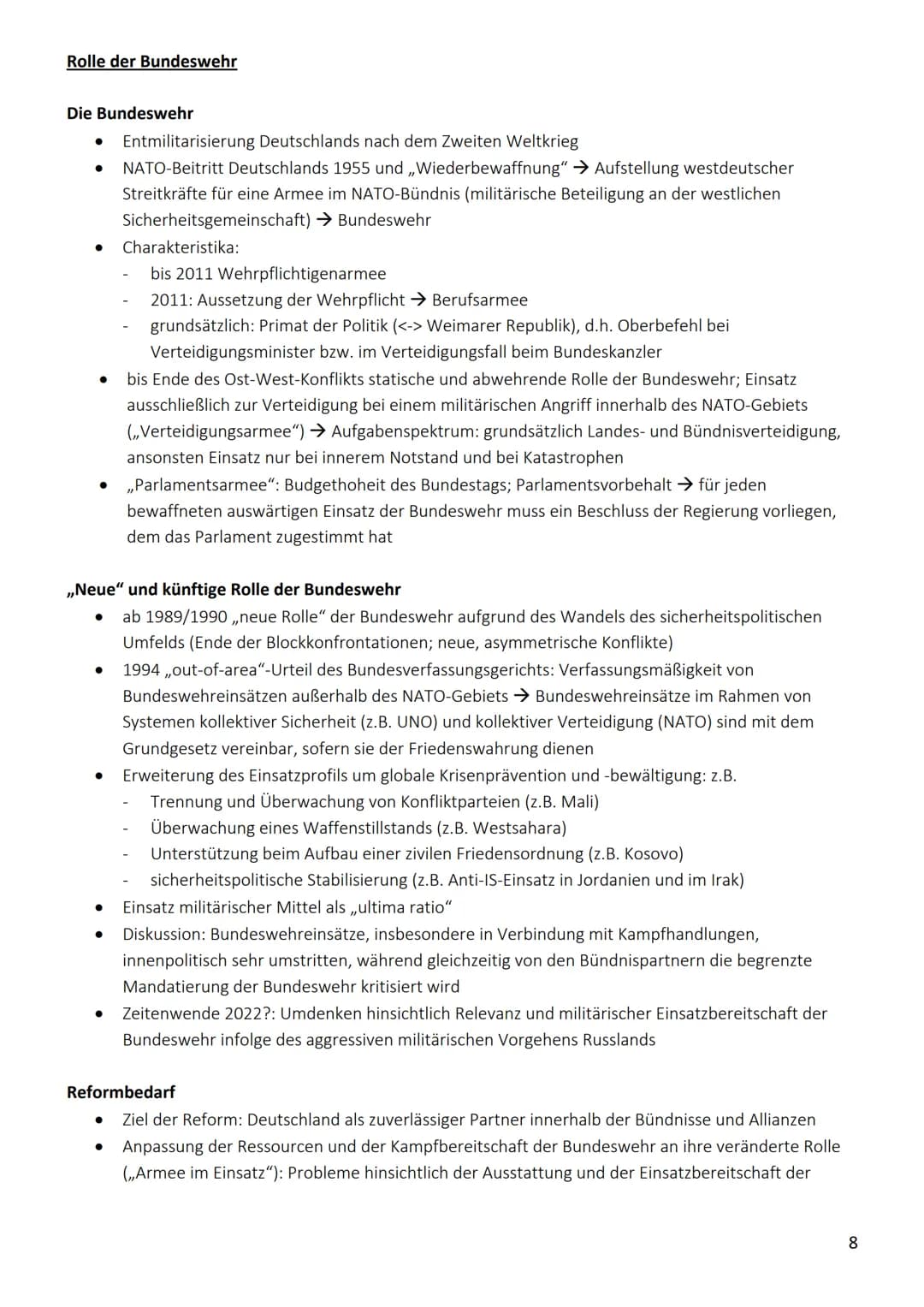 13.1. Friedenssicherung als nationale und internationale Herausforderung
Internationale Konflikte und Kriege
,,Alte" und ,,neue" Kriege
Defi