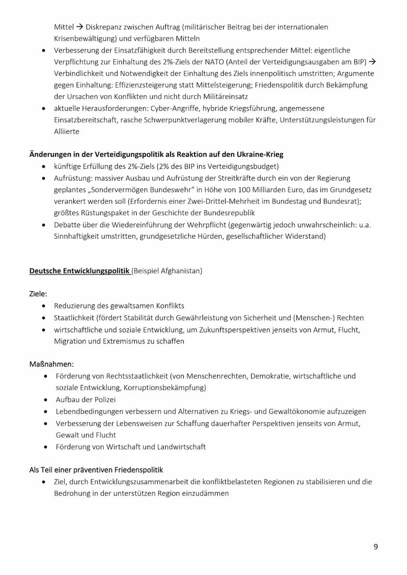 13.1. Friedenssicherung als nationale und internationale Herausforderung
Internationale Konflikte und Kriege
,,Alte" und ,,neue" Kriege
Defi