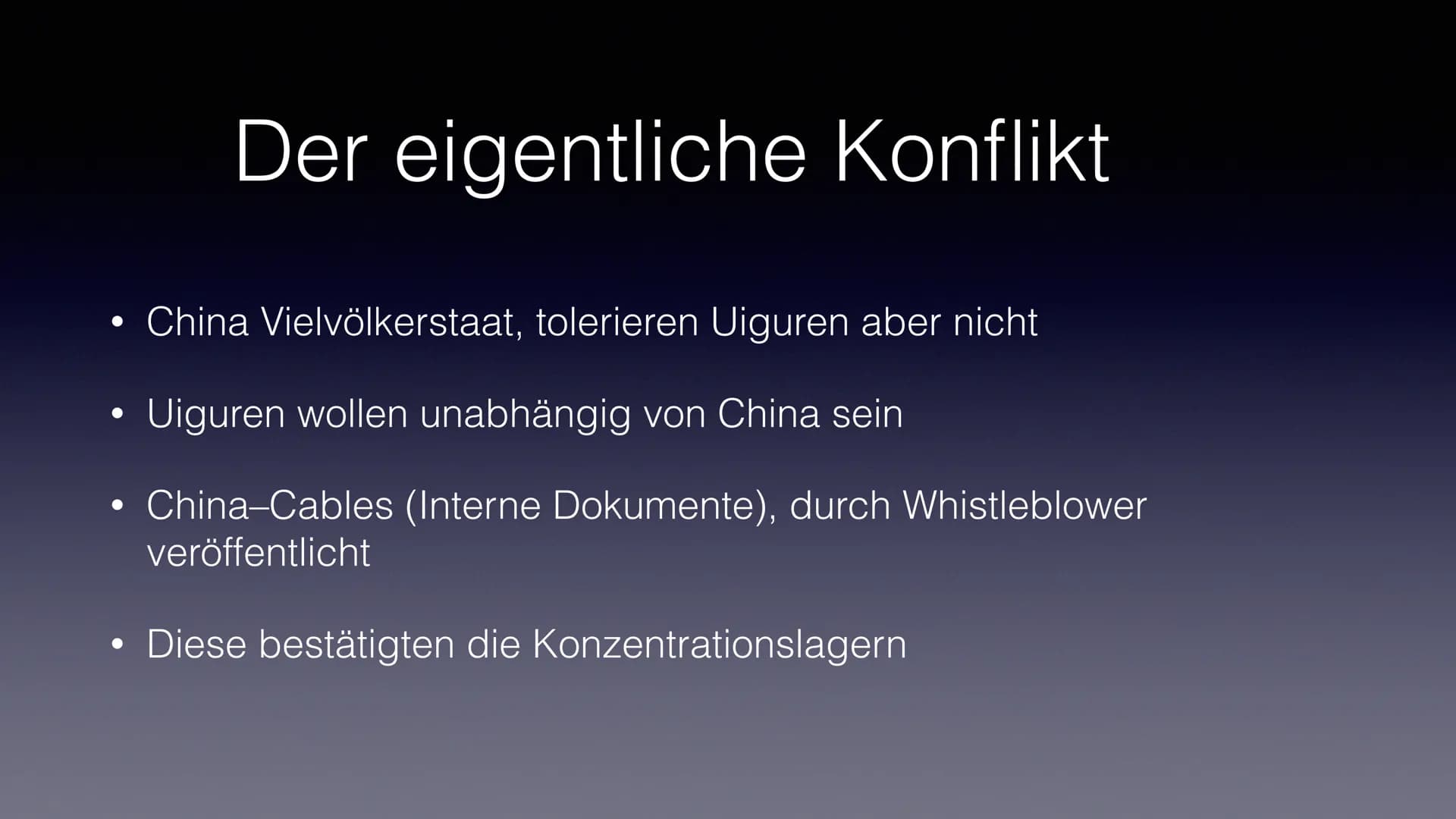 Uiguren
Muslimische Minderheit in China
Wissam Azdoud 15.01.2020
© France 24 ●
Einzigartiges Volk in China (Turkstammende Volksgruppe)
●
• S