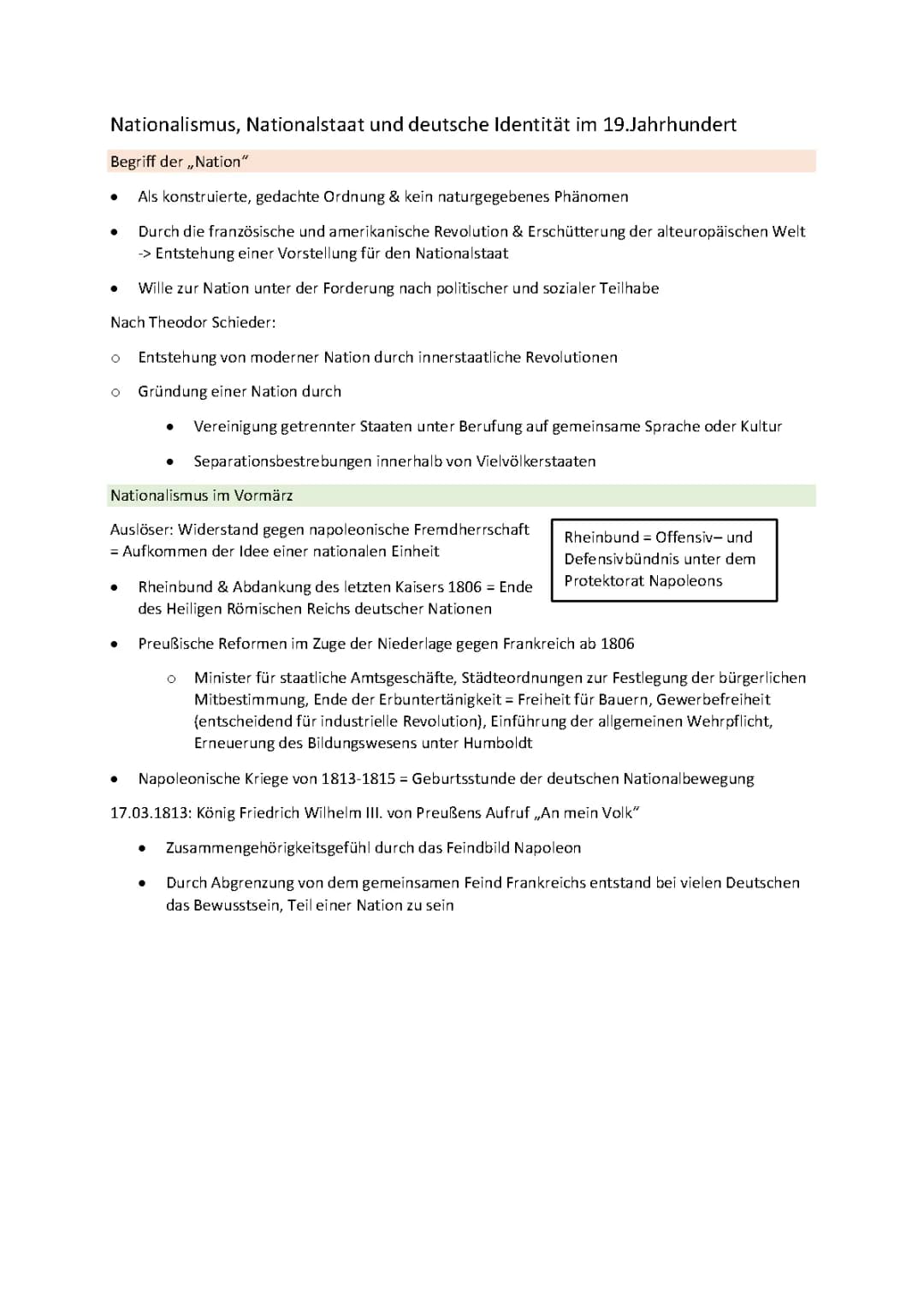 Die Preußischen Reformen: Tabelle, Ziele und Folgewirkungen erklärt
