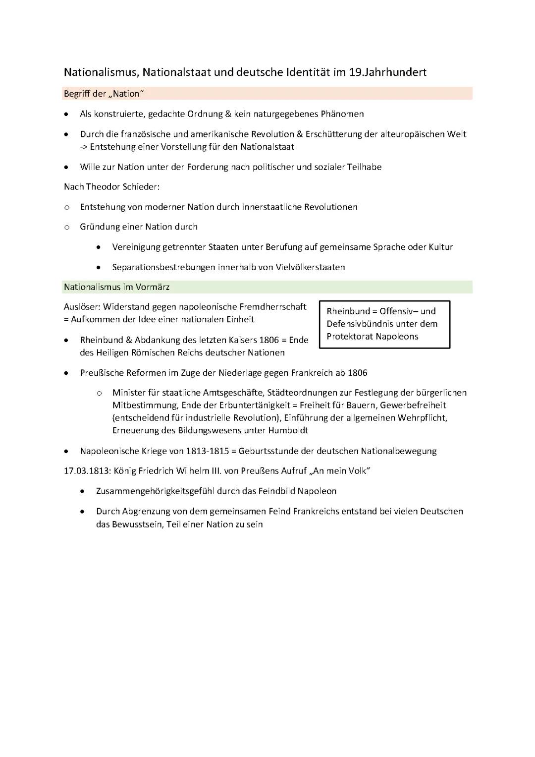 Die Preußischen Reformen: Tabelle, Ziele und Folgewirkungen erklärt