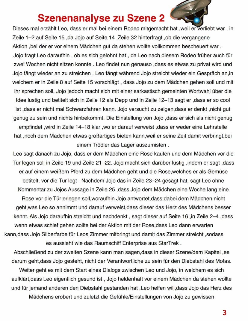 DAS HERZ EINES BOXERS -LUTZ HÜBNER
Portfolio Fach :Deutsch
Von J. A. Hahne Szenenanalyse zu Szene 2
In der zweiten Szene aus dem Buch „, Das