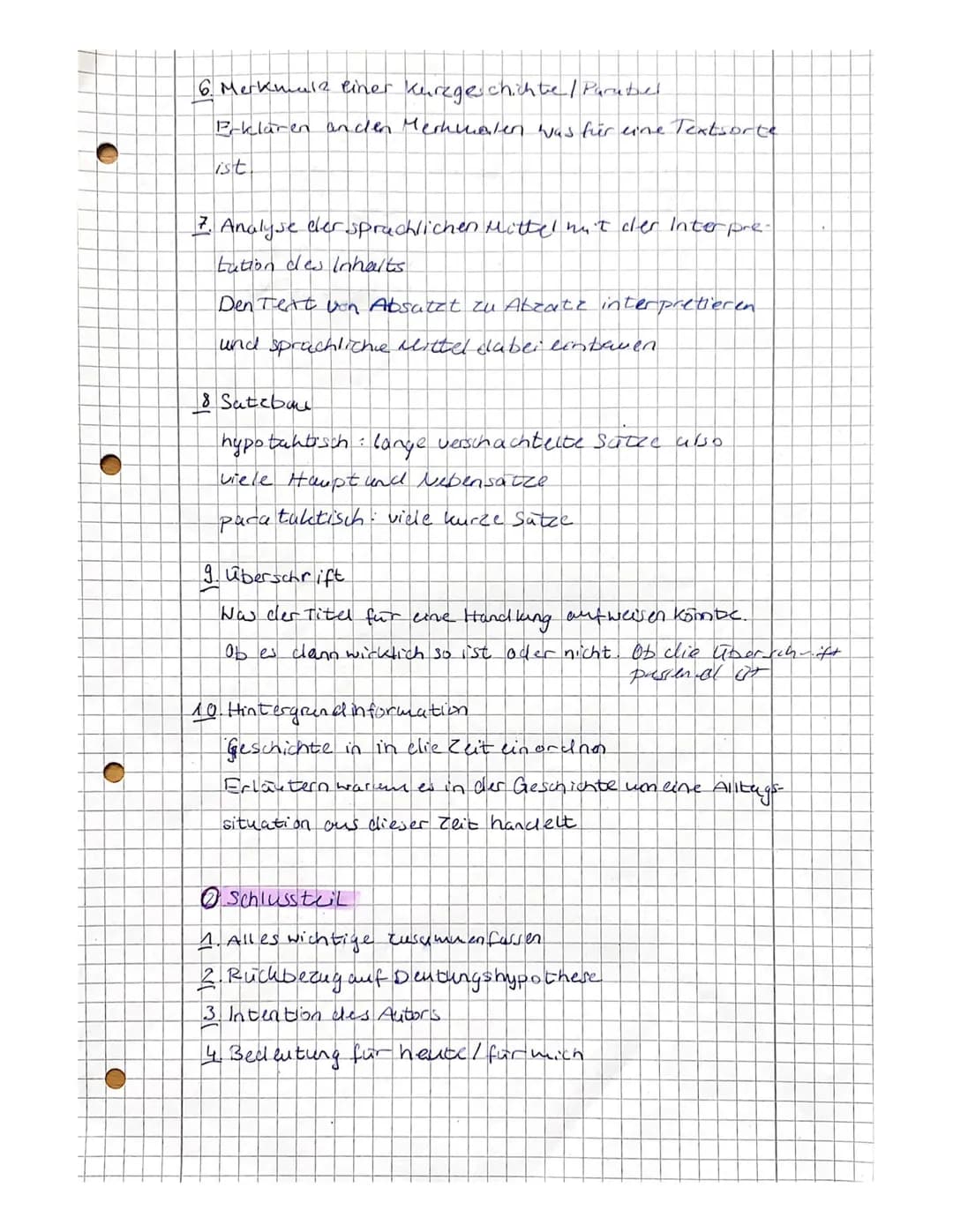 O
3
O
Deutsch Zusammenfassung
& Merdhecere liner Kurzgeschichte.
• relativ kurz
• Keine Einleitung + Beginn witten in cler
Handlung
• Kline 
