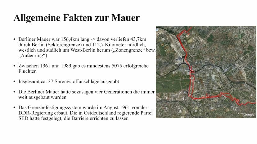 Der Mauerbau 1961
Julia Jost und Melina Berg
UZEL Inhaltsangabe
Allgemeine Fakten zur Mauer
•
Aufbau der Mauer
• Gründe für den Bau der Berl