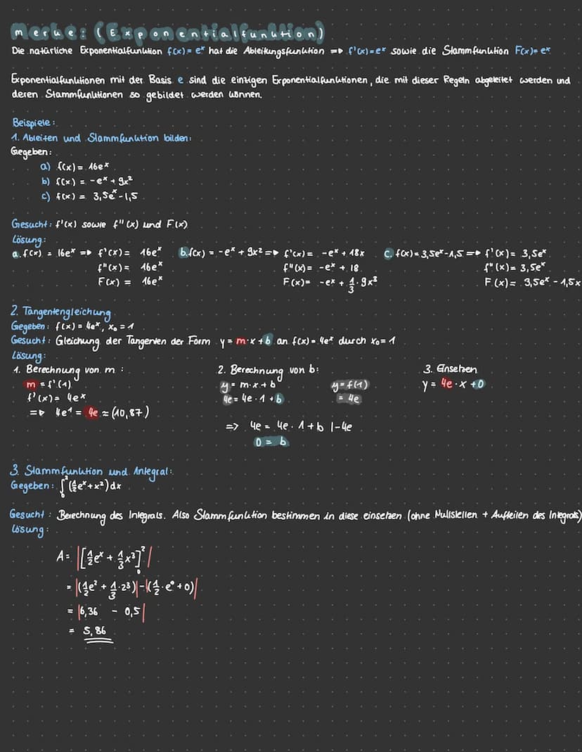 Exponentialfunktionen: Einstieg und Wiederholung
Beispiel
Anfangsbestand
Zuwachs
Allgemeine
Funktionsgleichung
Funktionsgleichung f(x) = 20x