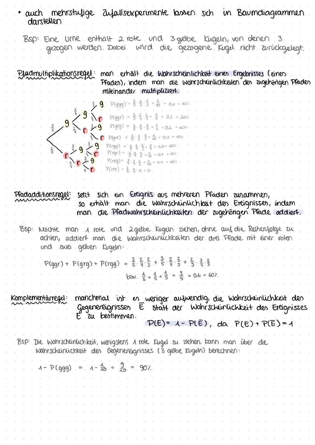 # Wahrscheinlichkeitsrechnung

1. Vierteldertafel

→kann bei statistischen Daten von 2 Merkmalen mit je 2 Möglichkeiten
aufgestellt werden

