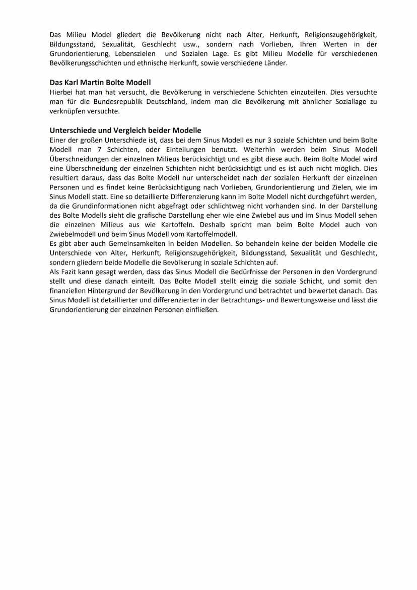 Das Sinus Milieu in Deutschland 2020
1) Erarbeite in einer Tabelle wesentliche Merkmale der Milieus (dies bezieht sich auf
folgende Abbildun