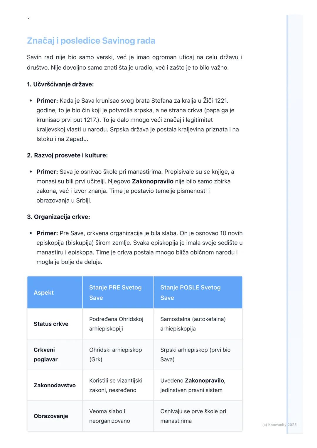 # Sveti Sava i Srpska
pravoslavna crkva

Uvod: Ko je bio Sveti Sava?

Sveti Sava je jedna od najvažnijih ličnosti u našoj istoriji. Rođen je
