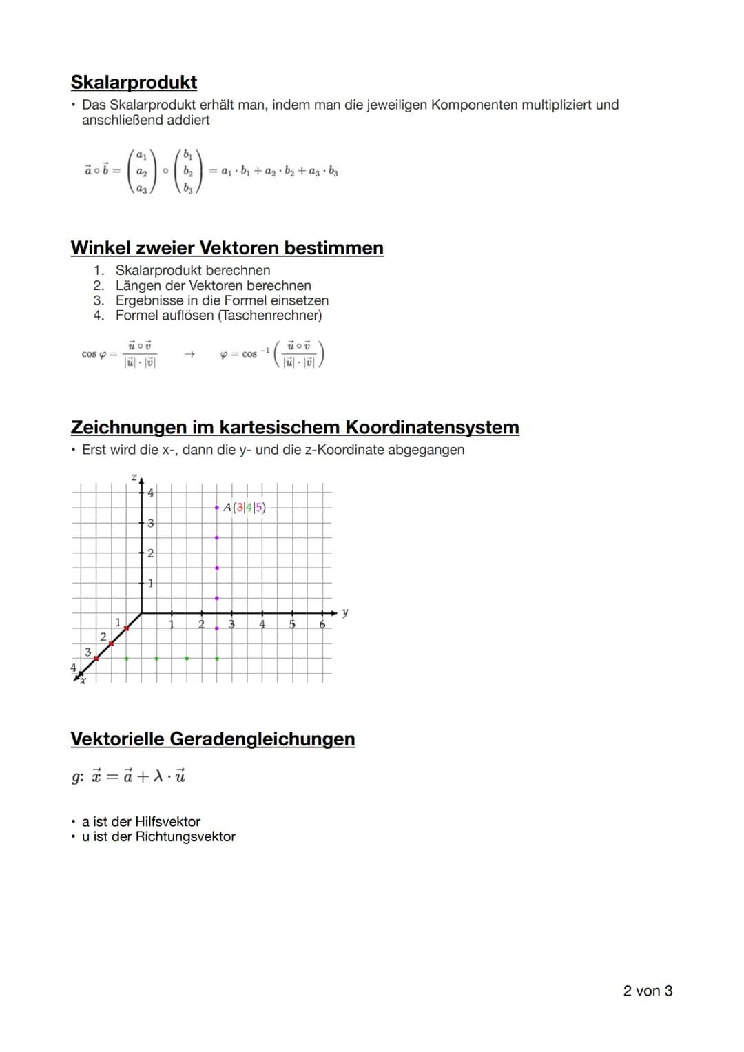 Vektordefinition
• In der Mathematik ist ein Vektor eine Klasse von Pfeilen mit gleicher Länge, gleicher Richtung
und gleichem Richtungssinn