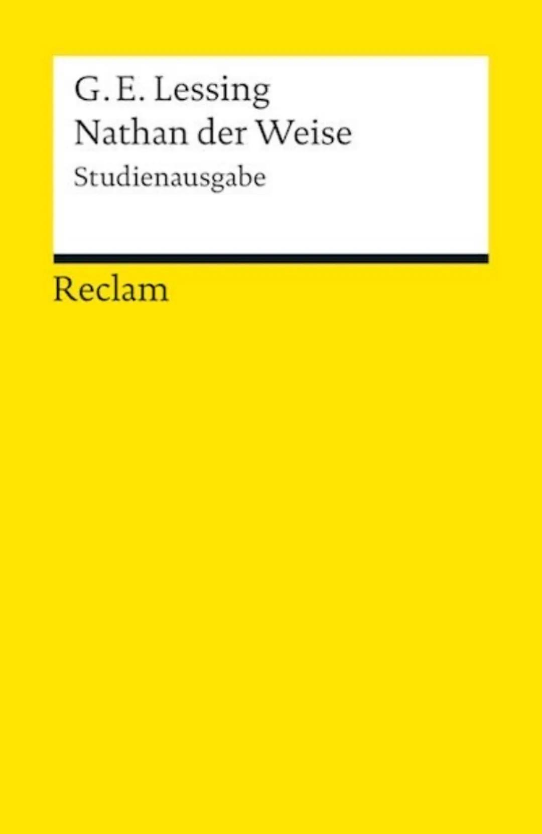 G. E. Lessing
Nathan der Weise
Studienausgabe

Reclam # Nathan der Weise

Veröffentlichung: 1779
Autor: Gotthold Ephraim Lessing
Gattung: Dr