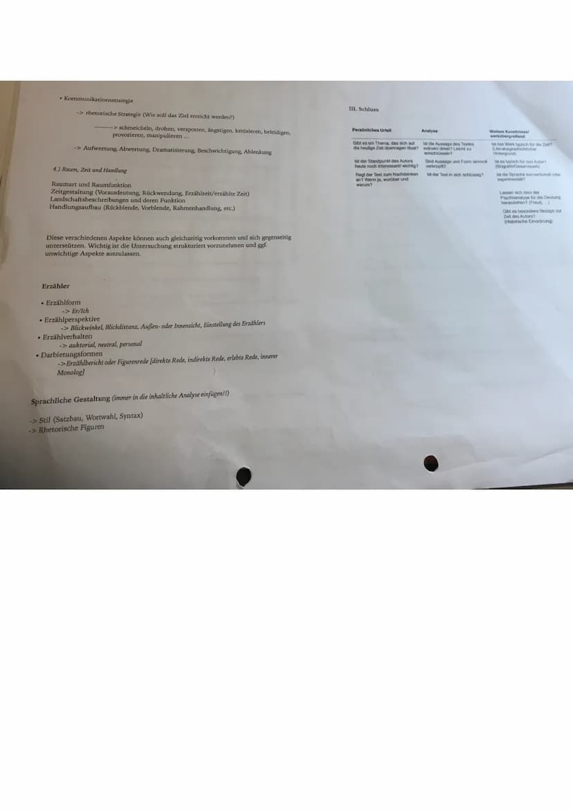 • Kommunikationsstrategie
-> rhetorische Strategie (Wie soll das Ziel erreicht werden?)
-> schmeicheln, drohen, verspotten, ängstigen, kriti