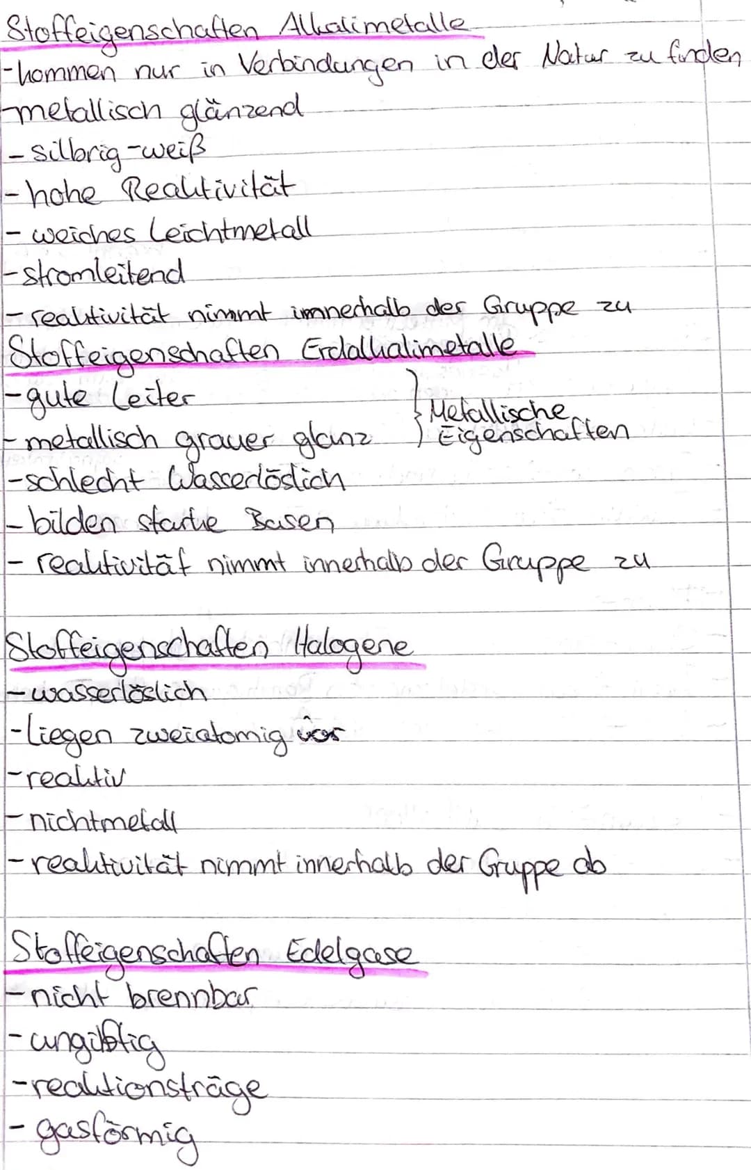 hernzettel Elemente, Periodensystem, Atomaufbau.
Periodensystem! Facts
-8 Hauptgruppen (Reihen mit mind. 6 Stoffen)
-7 Perioden (Zeilen die 