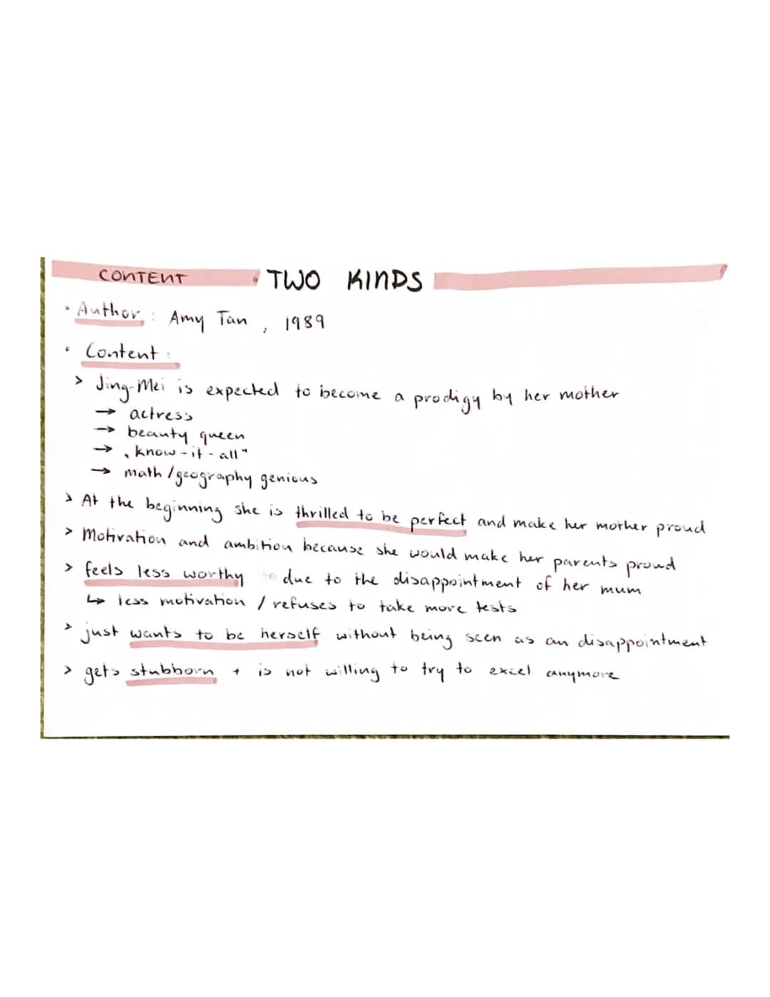 Exploring Two Kinds by Amy Tan: Themes and Analysis