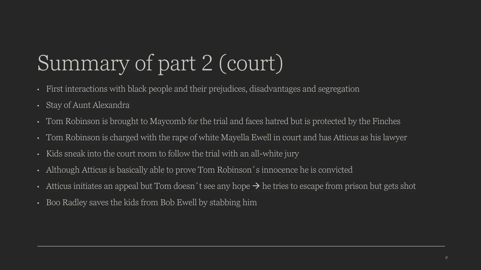 To Kill a Mockingbird
HARPER LEE
Darren Swain, Eleonora Simonelli Content
. Author
Historical background
• Summary
●
Characterization
Themes