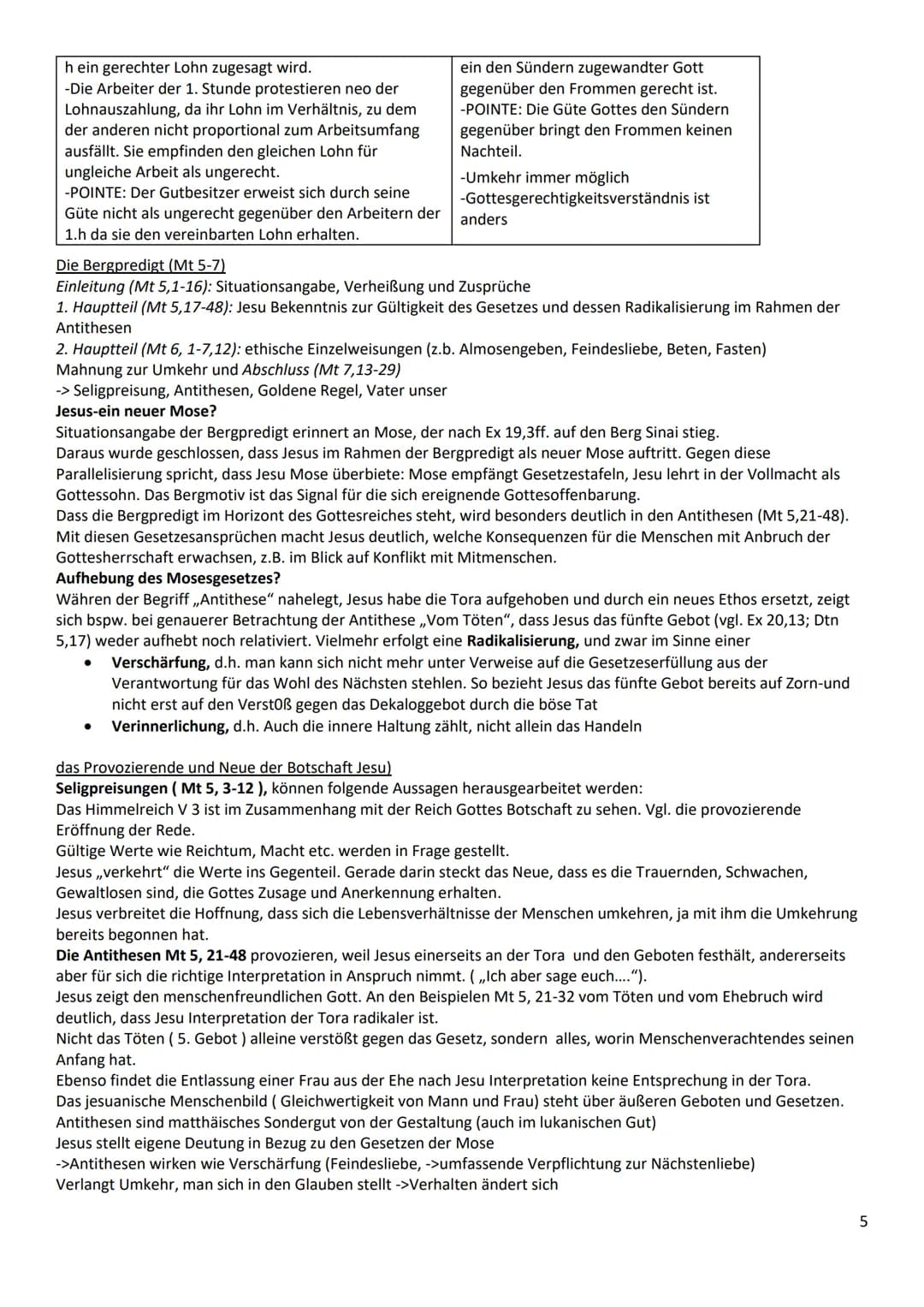 ABI-ZUSAMMENFASSUNG
I. Christologie
Historischer Jesus vs. Christus des Glaubens
->kontroverse Person (konfliktreiches Auftreten, Auferstehu