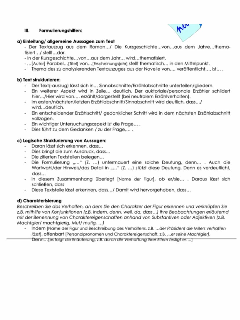 DEUTSCHKLAUSUR
16. September INHALT
F. Schulz von Thun
Kommunikation
O Kommunikationsanalyse
□ Probeklausur mit Erwartungshorizont Das Kommu