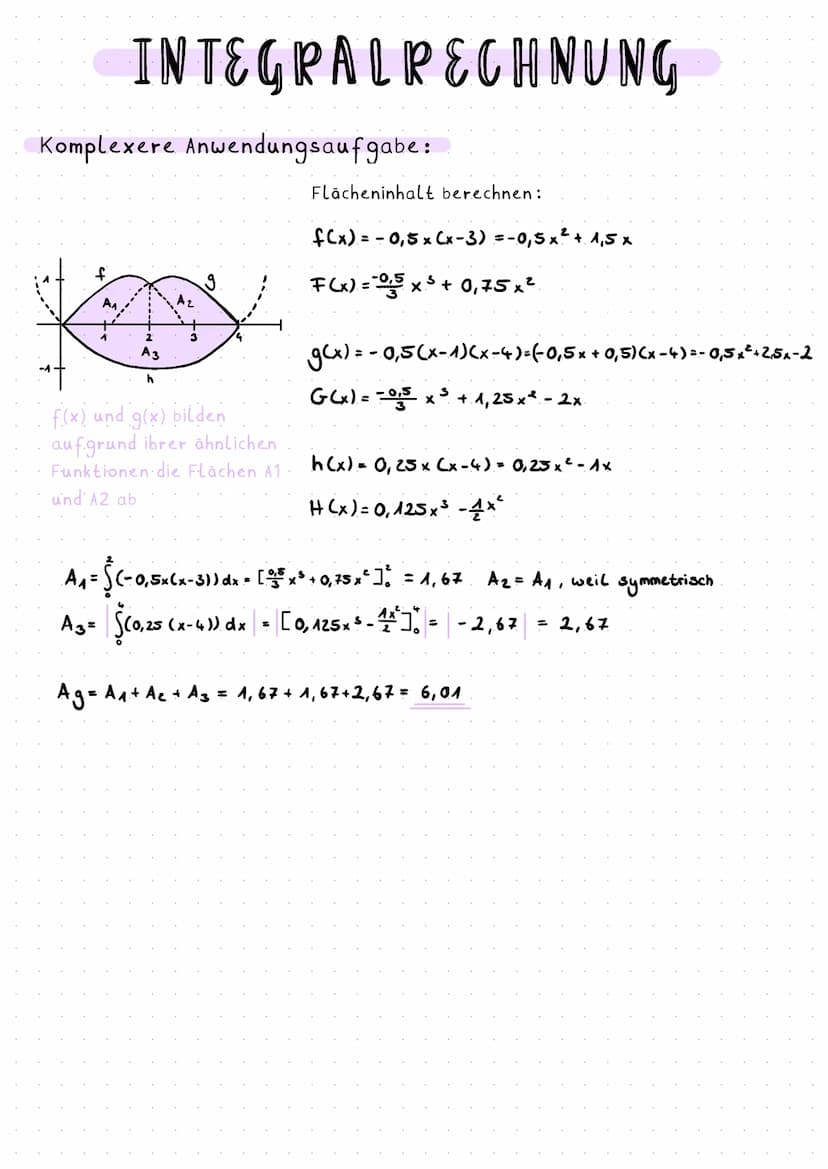 INTEGRALPECHNUNG
Stammfunktionen bestimmen:
f"(x) = f'(x) + f(x) →→→ F(x)
2. Ableitung 1. Ableitung Ausgangsfunution Stammfunution
Konstante