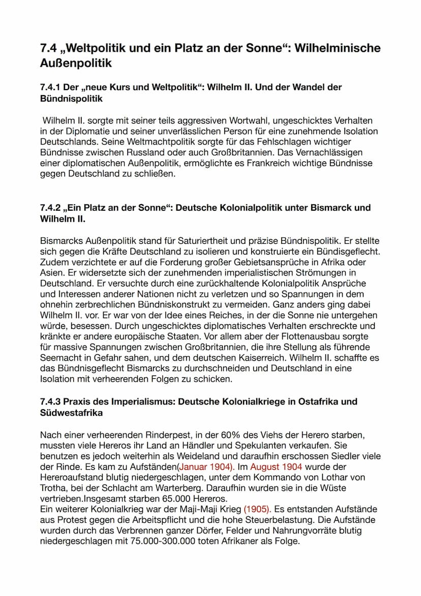 9.1 Die Revolution von 1918
9.1.1 Das Ende der Monarchie im Deutschen Reich: Matrosenaufstände und
Abdankung
Die deutsche Niederlage im Erst