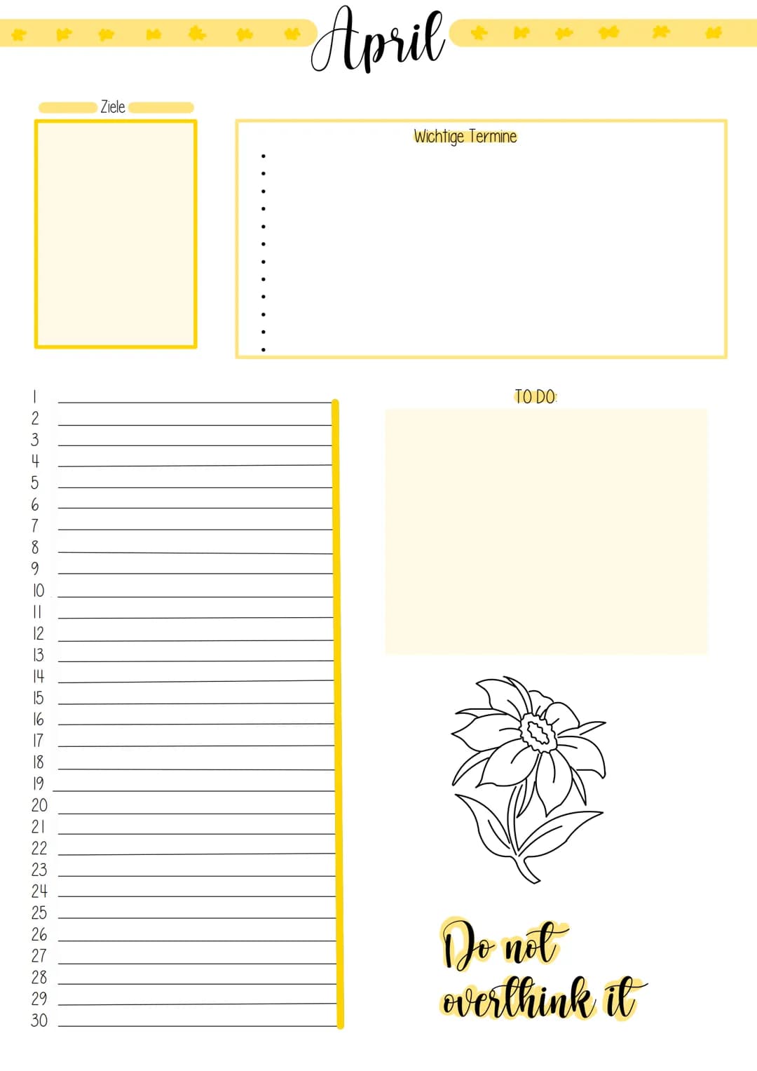 Planner 2022
FA w22222~~~~~DANG=~~=Ō NOG FEN-
12
20
23
24
25
26
27
28
29
30
Ziele
Januar
Wichtige Termine
TO DO:
Let it snow 1
235∞D=~MWAK~~