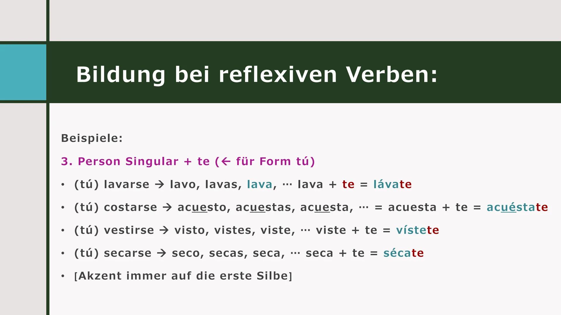 IMPERATIVO
Spanisch Verwendung:
Es wird benutzt um etwas zu befehlen!
¿HABLAS
ESPAÑOL?
o Das Imperativ wird im tú und im vosotros gebildet.
