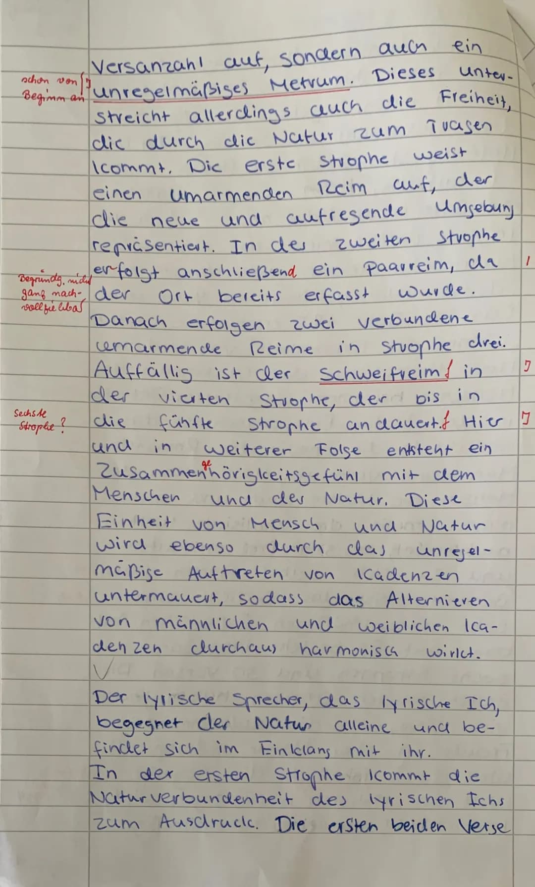 Name:
Klasse:
unjebundene
Block I: Gedichtinterpretation
Glücksgefühl
übeschits
Ludwig Tieck (1773-1853): Wonne der Einsamkeit
Analysiere un