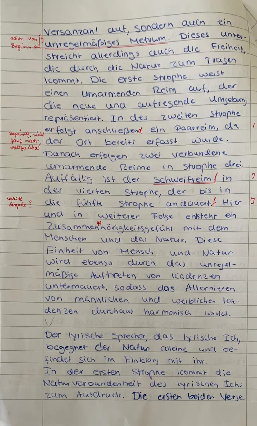 Name:
Klasse:
unjebundene
Block I: Gedichtinterpretation
Glücksgefühl
übeschits
Ludwig Tieck (1773-1853): Wonne der Einsamkeit
Analysiere un