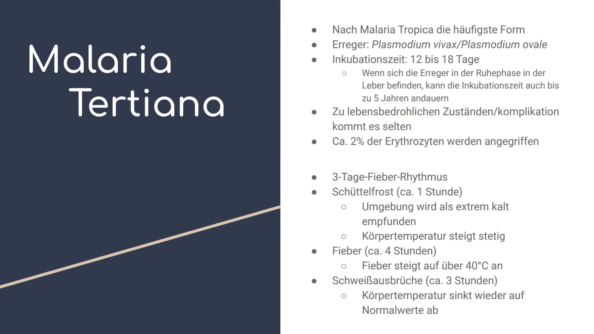 Übersicht - Parasitismus (am Bsp. Malaria)
Glossar - Parasitismus
Fachbegriff
Parasitismus
Obligater Parasitismus
Raubparasiten/
Parasitoide