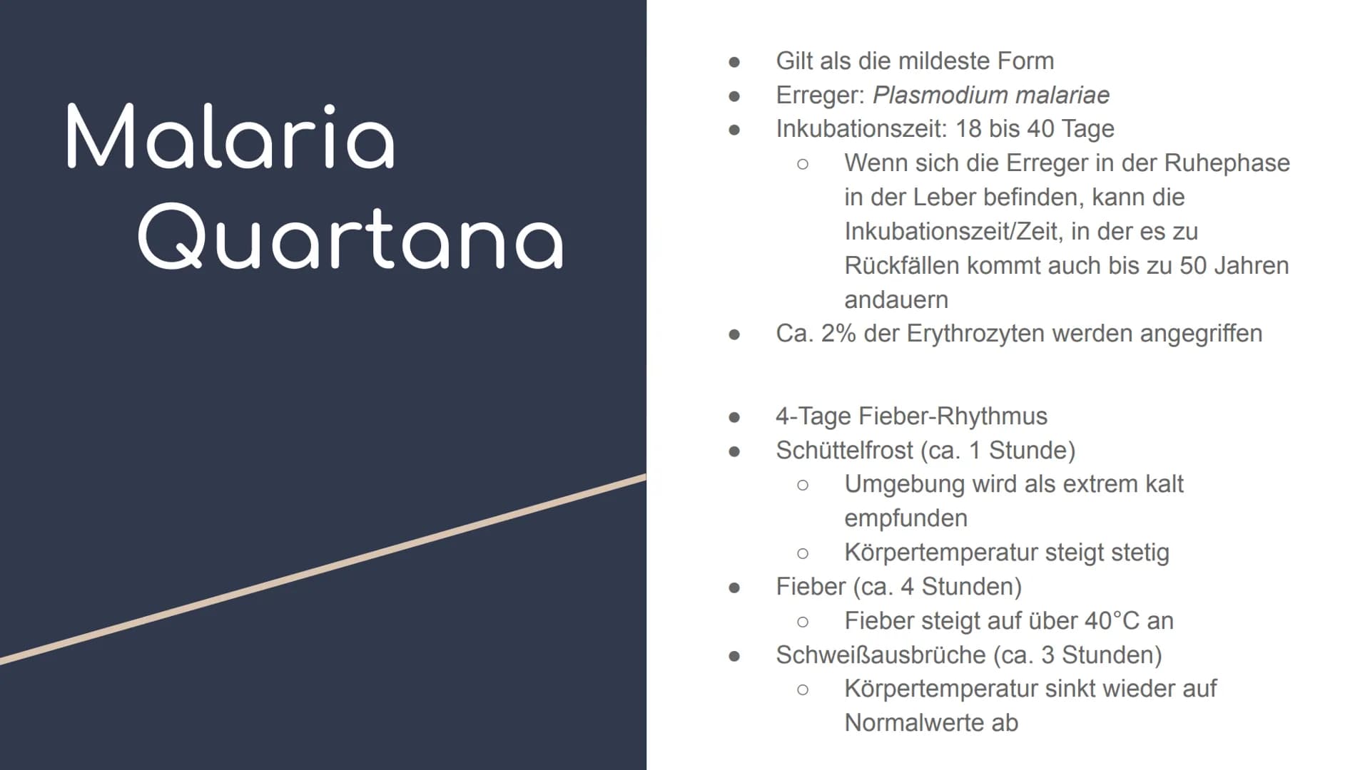 Übersicht - Parasitismus (am Bsp. Malaria)
Glossar - Parasitismus
Fachbegriff
Parasitismus
Obligater Parasitismus
Raubparasiten/
Parasitoide