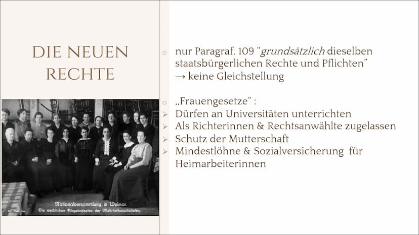 FRAUEN IN DER
WEIMARER
REPUBLIK
Von Giulio & Marinela
C
freer
designed by freepik INHALTSVERZEICHNIS
TOOLKIT
01
RECHTLICHE SITUATION
DER FRA